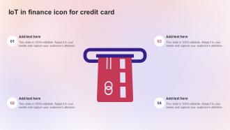 IoT In Finance Icon For Credit Card