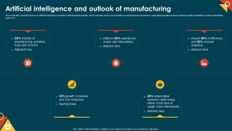 IoT In Manufacturing IT Artificial Intelligence And Outlook Of Manufacturing