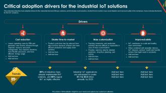 IoT In Manufacturing IT Critical Adoption Drivers For The Industrial IoT Solutions IoT In Manufacturing IT Critical Adoption Drivers For The Industrial IoT Solutions