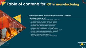 IoT In Manufacturing IT Powerpoint Presentation Slides Best Unique
