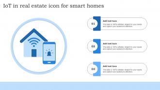 IoT In Real Estate Icon For Smart Homes