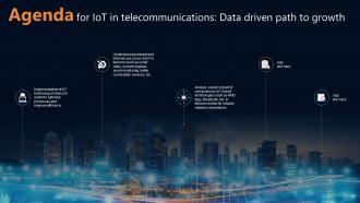 IoT In Telecommunications Data Driven Path To Growth Powerpoint Presentation Slides IoT CD Aesthatic Good