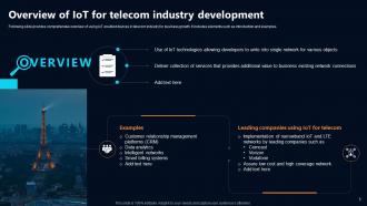 IoT In Telecommunications Data Driven Path To Growth Powerpoint Presentation Slides IoT CD Pre-designed Good