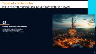 IoT In Telecommunications Data Driven Path To Growth Powerpoint Presentation Slides IoT CD Impactful Unique