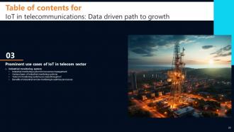 IoT In Telecommunications Data Driven Path To Growth Powerpoint Presentation Slides IoT CD Professional Unique