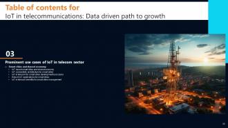 IoT In Telecommunications Data Driven Path To Growth Powerpoint Presentation Slides IoT CD Graphical Unique
