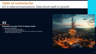 IoT In Telecommunications Data Driven Path To Growth Powerpoint Presentation Slides IoT CD Template Content Ready