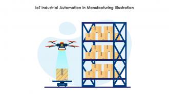 IoT Industrial Automation In Manufacturing Illustration