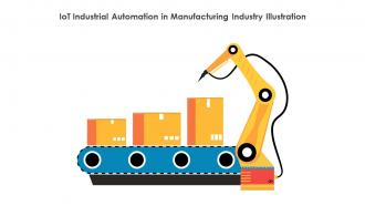 IoT Industrial Automation In Manufacturing Industry Illustration