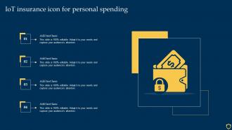 IOT Insurance Icon For Personal Spending