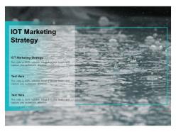 Iot marketing strategy ppt powerpoint presentation gallery ideas cpb