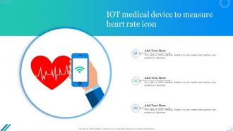 IOT Medical Device To Measure Heart Rate Icon