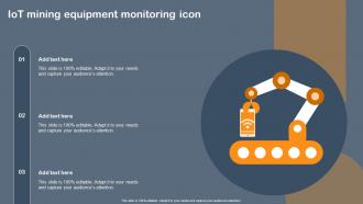 IoT Mining Equipment Monitoring Icon