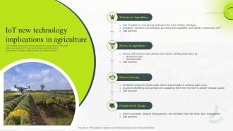 IoT New Technology Implications In Agriculture