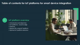 IoT Platform For Smart Device Integration Powerpoint Presentation Slides Compatible Ideas