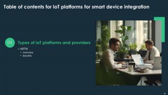 IoT Platform For Smart Device Integration Powerpoint Presentation Slides Downloadable Image