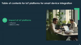 IoT Platform For Smart Device Integration Powerpoint Presentation Slides Pre designed Image