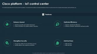 IoT Platforms For Smart Device Cisco Platform IoT Control Center