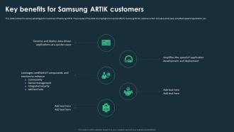 IoT Platforms For Smart Device Key Benefits For Samsung Artik Customers