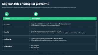 IoT Platforms For Smart Device Key Benefits Of Using IoT Platforms