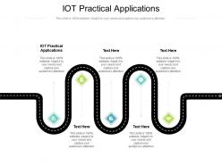 Iot practical applications ppt powerpoint presentation visual aids infographic template cpb