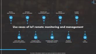 IoT Remote Asset Monitoring And Management Solutions Powerpoint Presentation Slides IoT CD Analytical Customizable