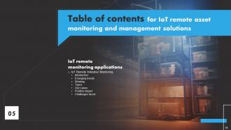 IoT Remote Asset Monitoring And Management Solutions Powerpoint Presentation Slides IoT CD Content Ready Downloadable