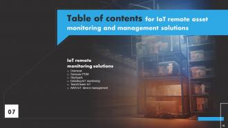 IoT Remote Asset Monitoring And Management Solutions Powerpoint Presentation Slides IoT CD Unique Customizable
