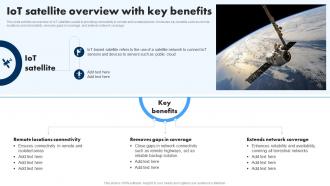 IoT Satellite Overview With Key Benefits Extending IoT Technology Applications IoT SS