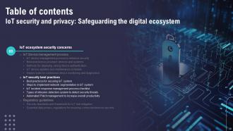 IoT Security And Privacy Safeguarding The Digital Ecosystem Powerpoint Presentation Slides IoT CD Unique Pre-designed