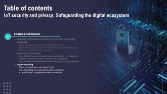 IoT Security And Privacy Safeguarding The Digital Ecosystem Powerpoint Presentation Slides IoT CD Aesthatic Pre-designed
