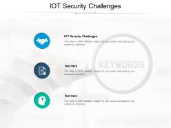 Iot security challenges ppt powerpoint presentation infographics samples cpb