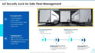 Iot Security Lock For Safe Fleet Management Enabling Smart Shipping And Logistics Through Iot