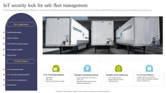 IOT Security Lock For Safe Fleet Management Using IOT Technologies For Better Logistics