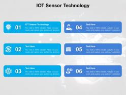 Iot sensor technology ppt powerpoint presentation file slides cpb