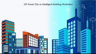 IoT Smart City Or Intelligent Building Illustration