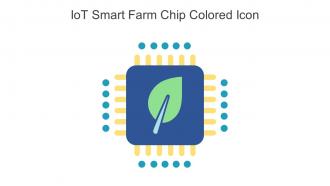IoT Smart Farm Chip Colored Icon In Powerpoint Pptx Png And Editable Eps Format