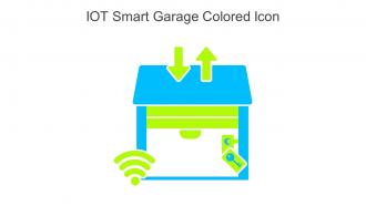 IOT Smart Garage Colored Icon In Powerpoint Pptx Png And Editable Eps Format