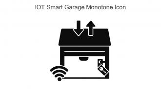 IOT Smart Garage Monotone Icon In Powerpoint Pptx Png And Editable Eps Format