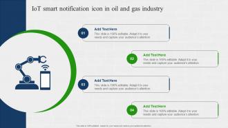 IOT Smart Notification Icon In Oil And Gas Industry