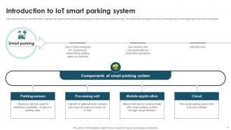 IoT Smart Parking Powerpoint Ppt Template Bundles IoT MM Ideas Slides