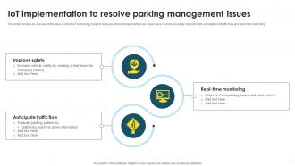 IoT Smart Parking Powerpoint Ppt Template Bundles IoT MM Best Slides