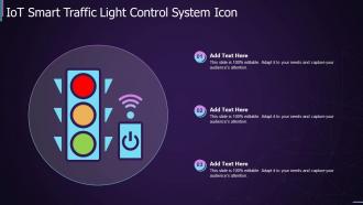 IOT Smart Traffic Light Control System Icon