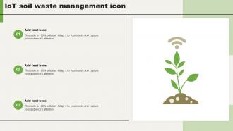 IoT Soil Waste Management Icon