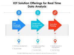 Iot solution offerings for real time data analysis