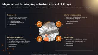 IoT Solutions In Manufacturing Industry Powerpoint Presentation Slides IoT CD Professionally Editable