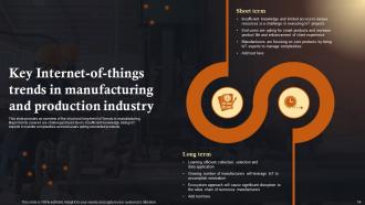 IoT Solutions In Manufacturing Industry Powerpoint Presentation Slides IoT CD Adaptable Editable