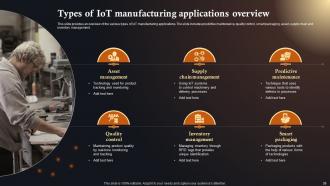IoT Solutions In Manufacturing Industry Powerpoint Presentation Slides IoT CD Informative Impactful