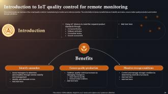 IoT Solutions In Manufacturing Industry Powerpoint Presentation Slides IoT CD Images Downloadable