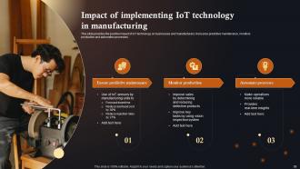 IoT Solutions In Manufacturing Industry Powerpoint Presentation Slides IoT CD Content Ready Downloadable